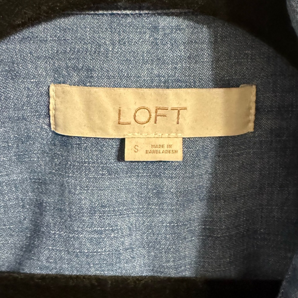 LOFT Blue Denim dress - Picture 4 of 4